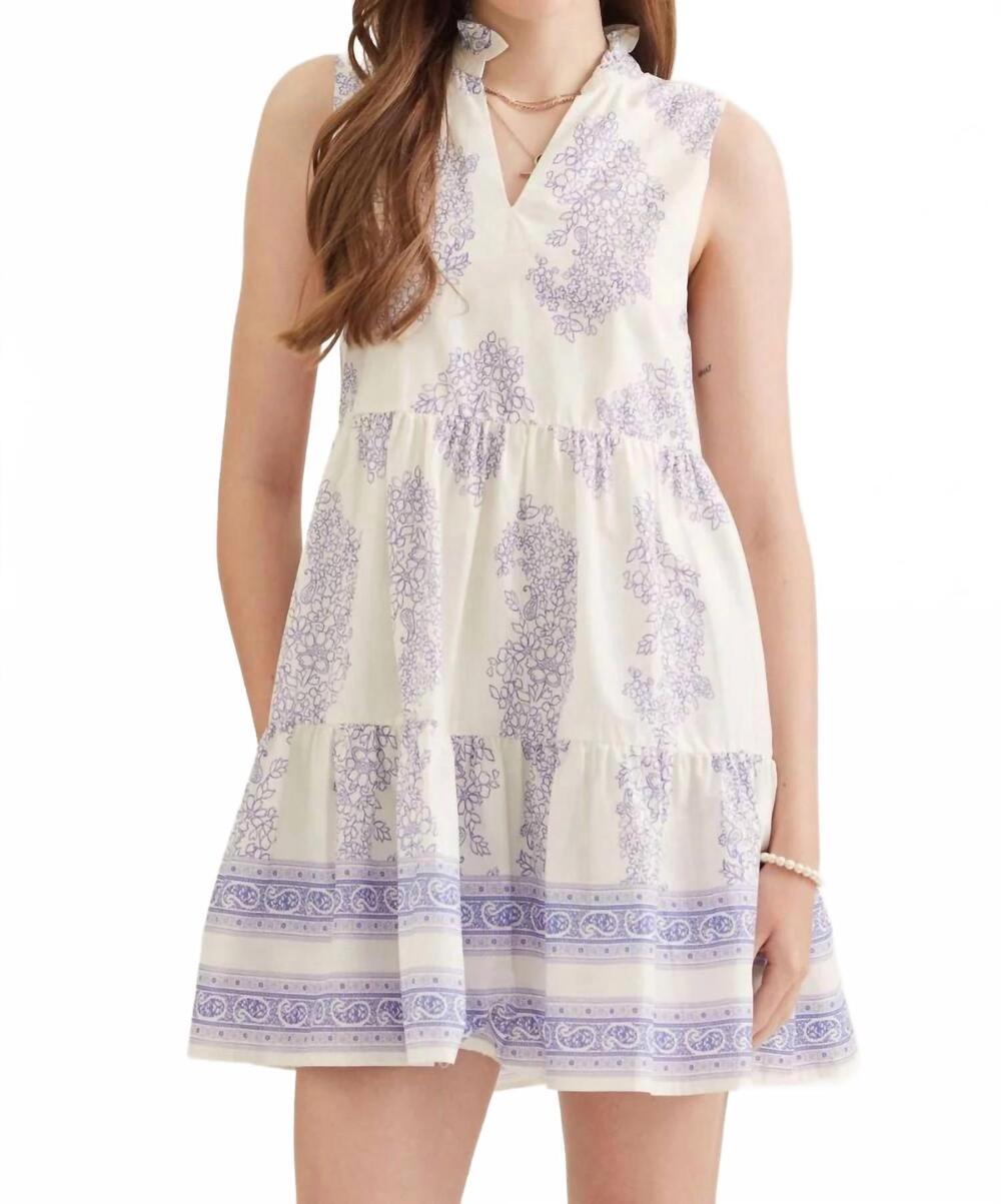 NEW ENTRO spring floral dress in blue